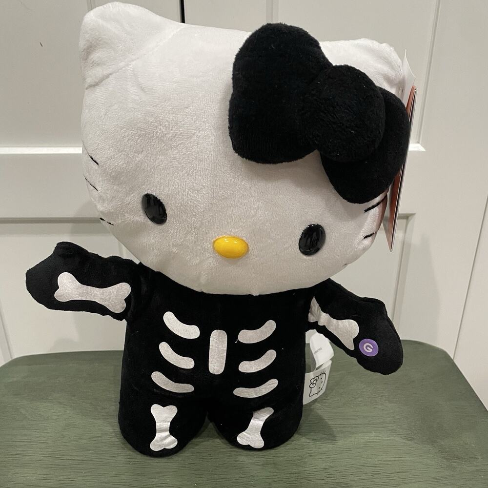 NEW HALLOWEEN HELLO KITTY SKELETON COSTUME PLUSH SIDE STEPPER! - 5040